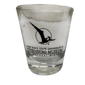 Sternberg Museum shot glass Fort Hays State University Natural History